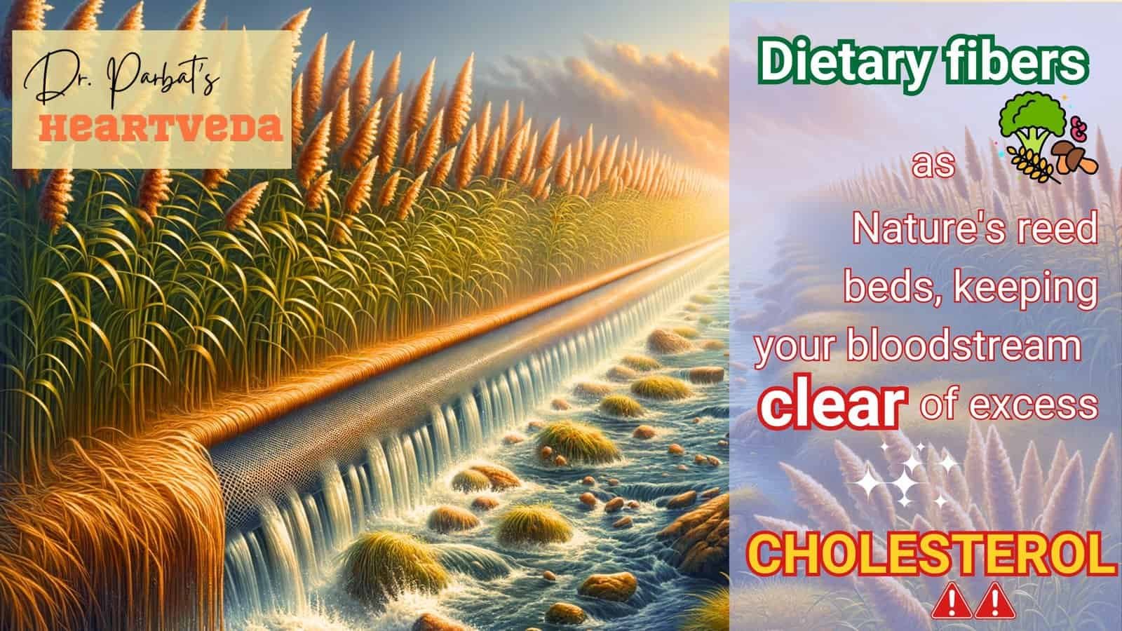 Dietary fibres for keeping your bloodstream clear of excess Cholesterol - Dr. Biprajit Parbat - HEARTVEDA