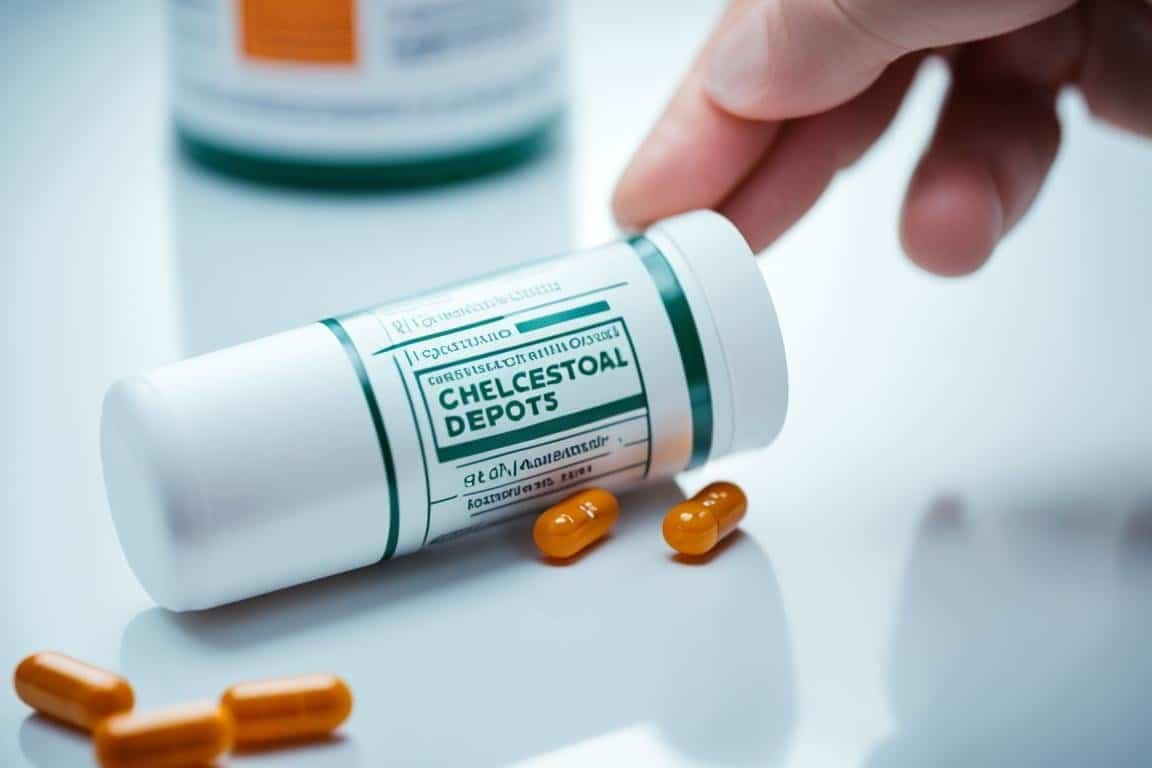 Can cholesterol deposits be treated with medication?