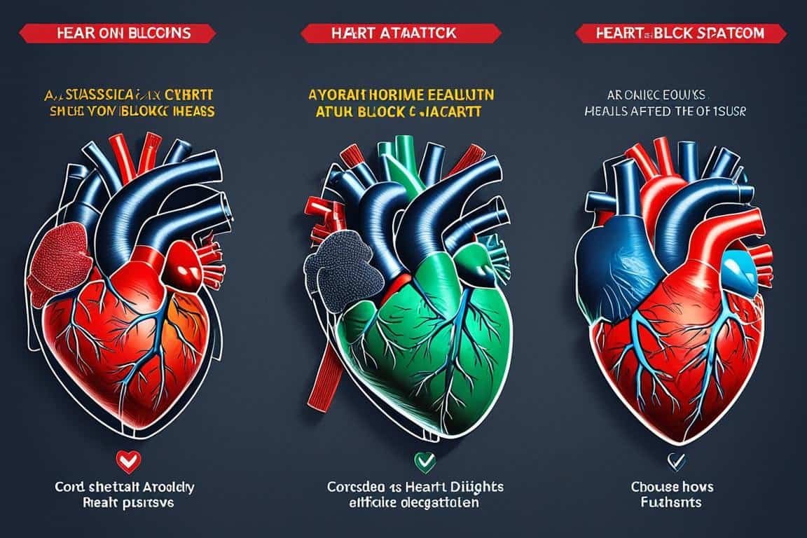 Is heart attack and heart block same