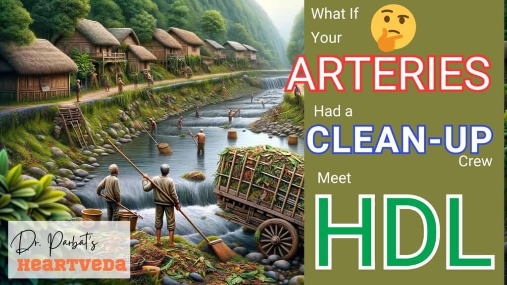 Blog Banner: What if Your Arteries had a Clean-up Crew, Meet HDL - Dr. Biprajit Parbat - HEARTVEDA