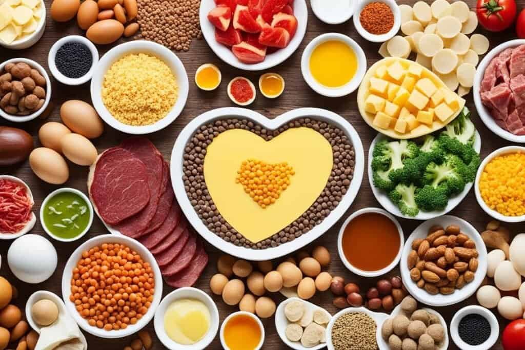 What are some foods that contain cholesterol?