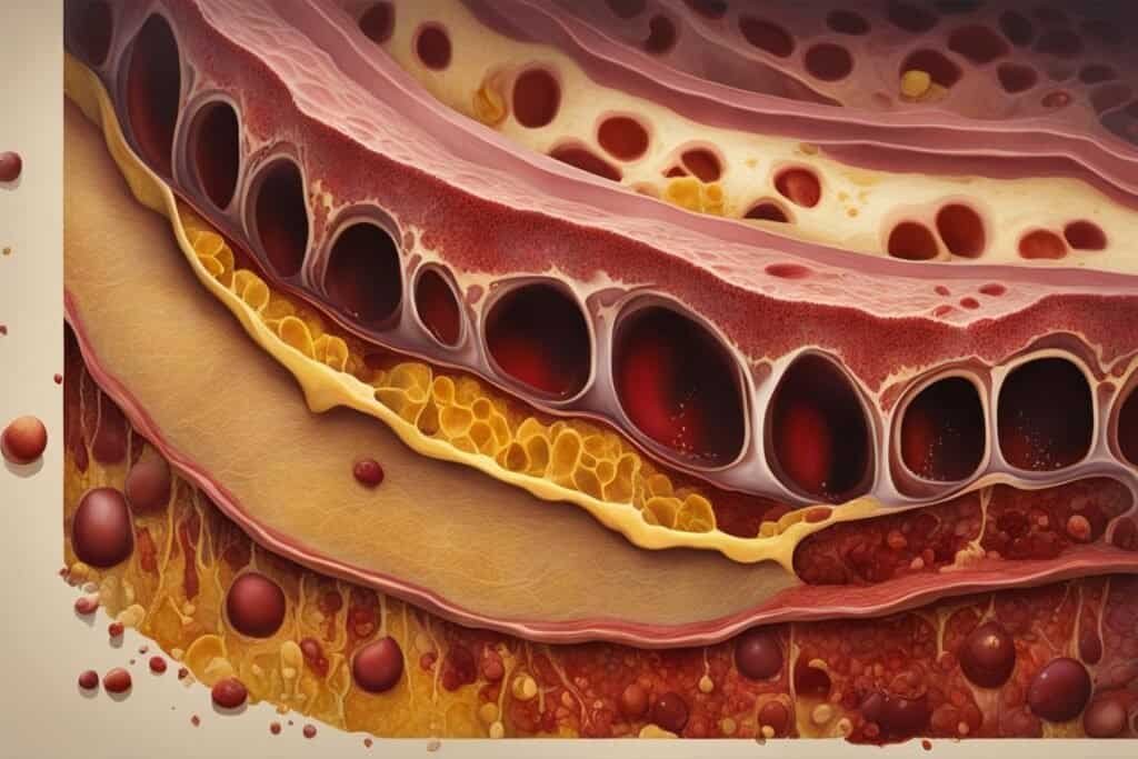 high cholesterol and arterial plaque formation