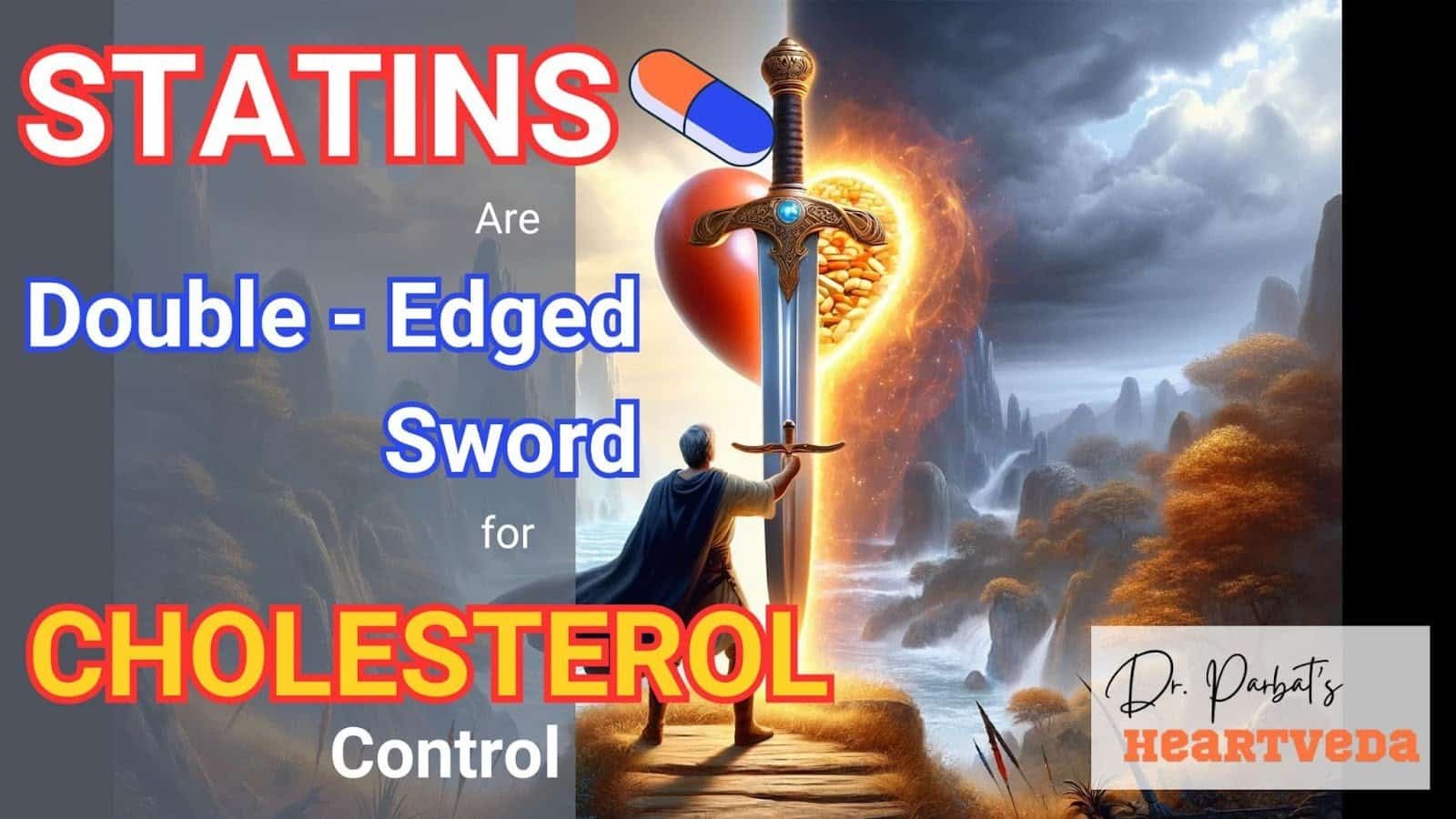 Blog Banner: Statins are double edged sword for cholesterol control - Dr. Biprajit Parbat - HEARTVEDA